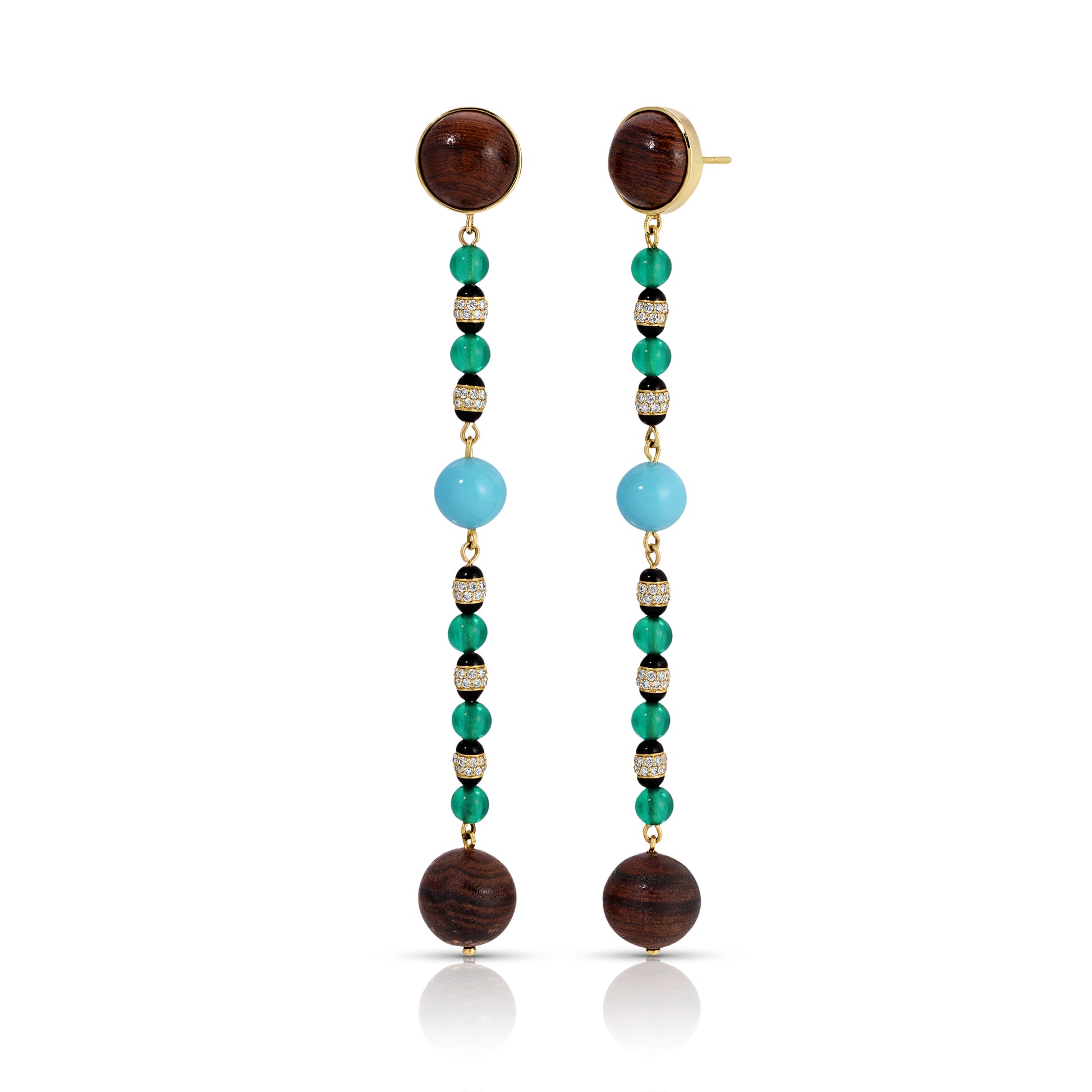 Multi Disco Ball Drop Earrings