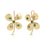Emerald Clover Earrings