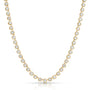 Long Two Toned Diamond Riviere Necklace