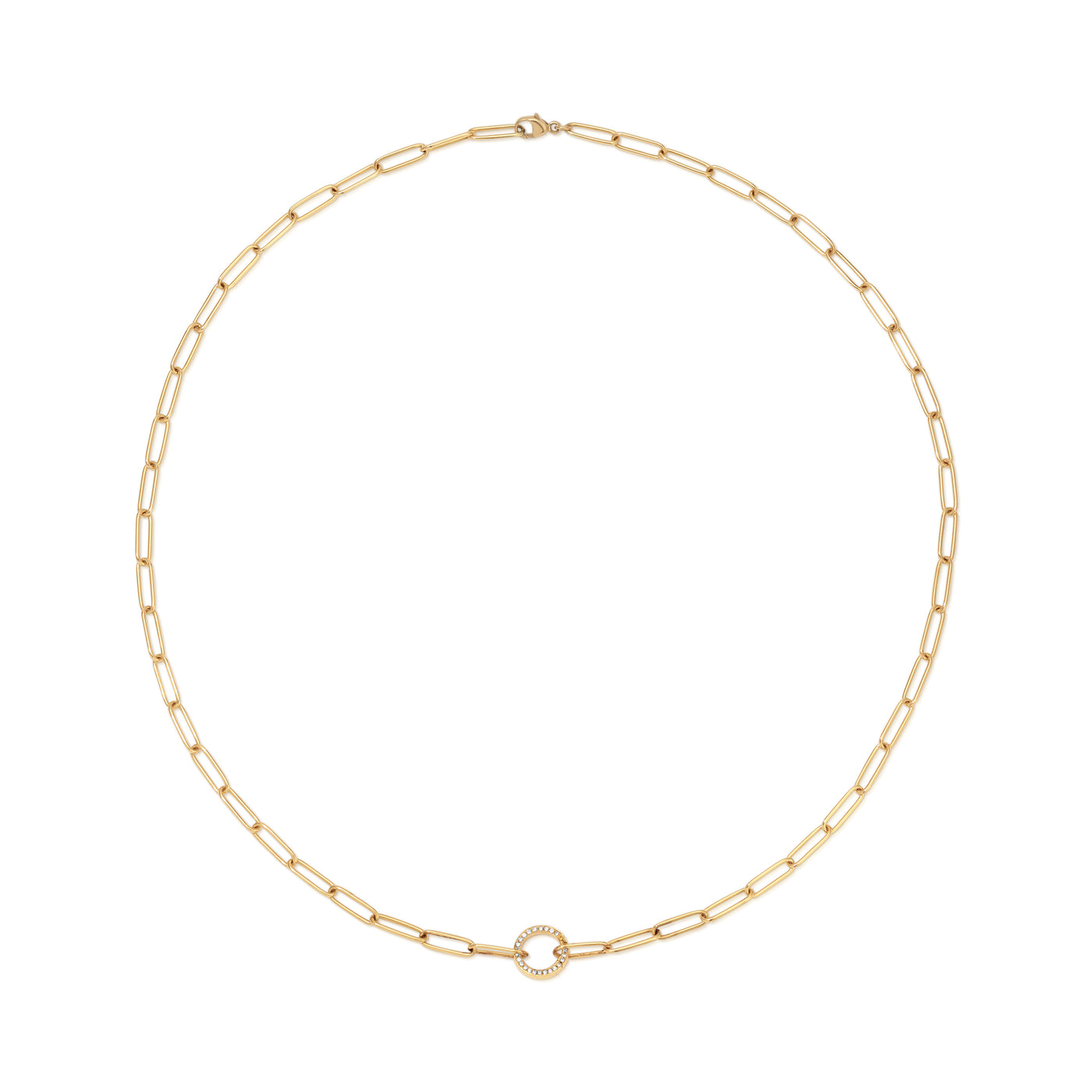 Mini Charm Chain with Diamond Clasp