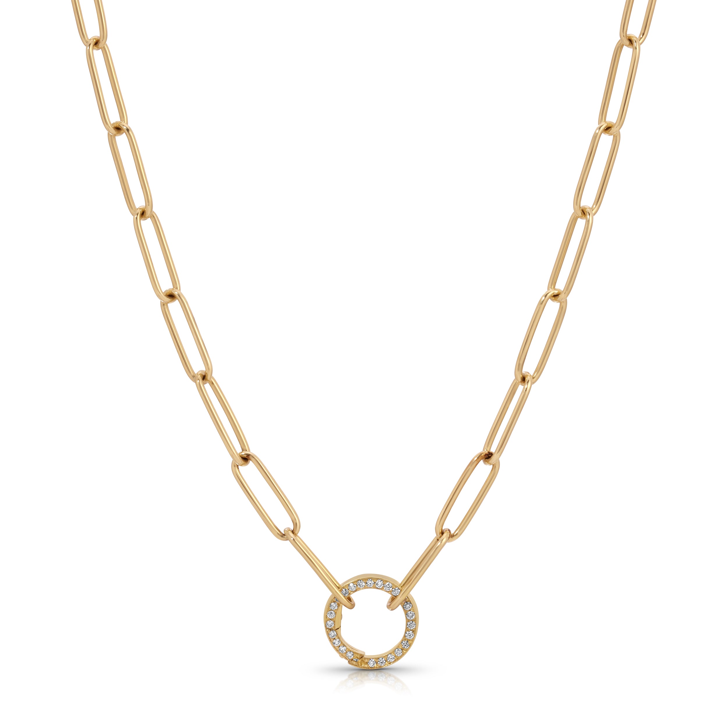 Mini Charm Chain with Diamond Clasp