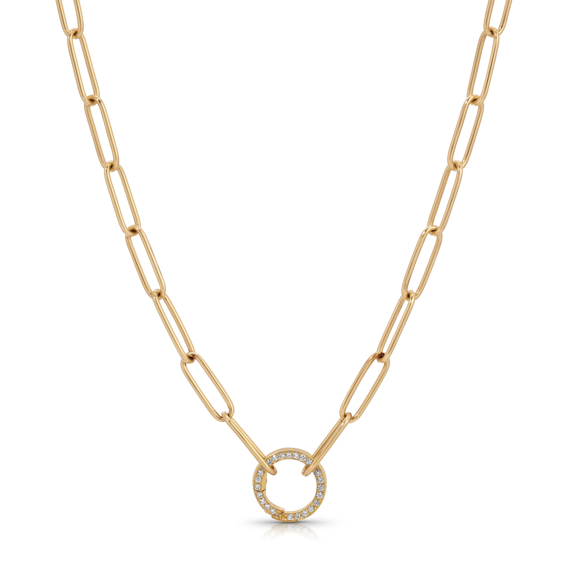 Mini Charm Chain with Diamond Clasp