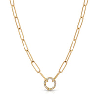 Mini Charm Chain with Diamond Clasp