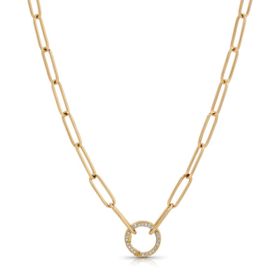 Mini Charm Chain with Diamond Clasp