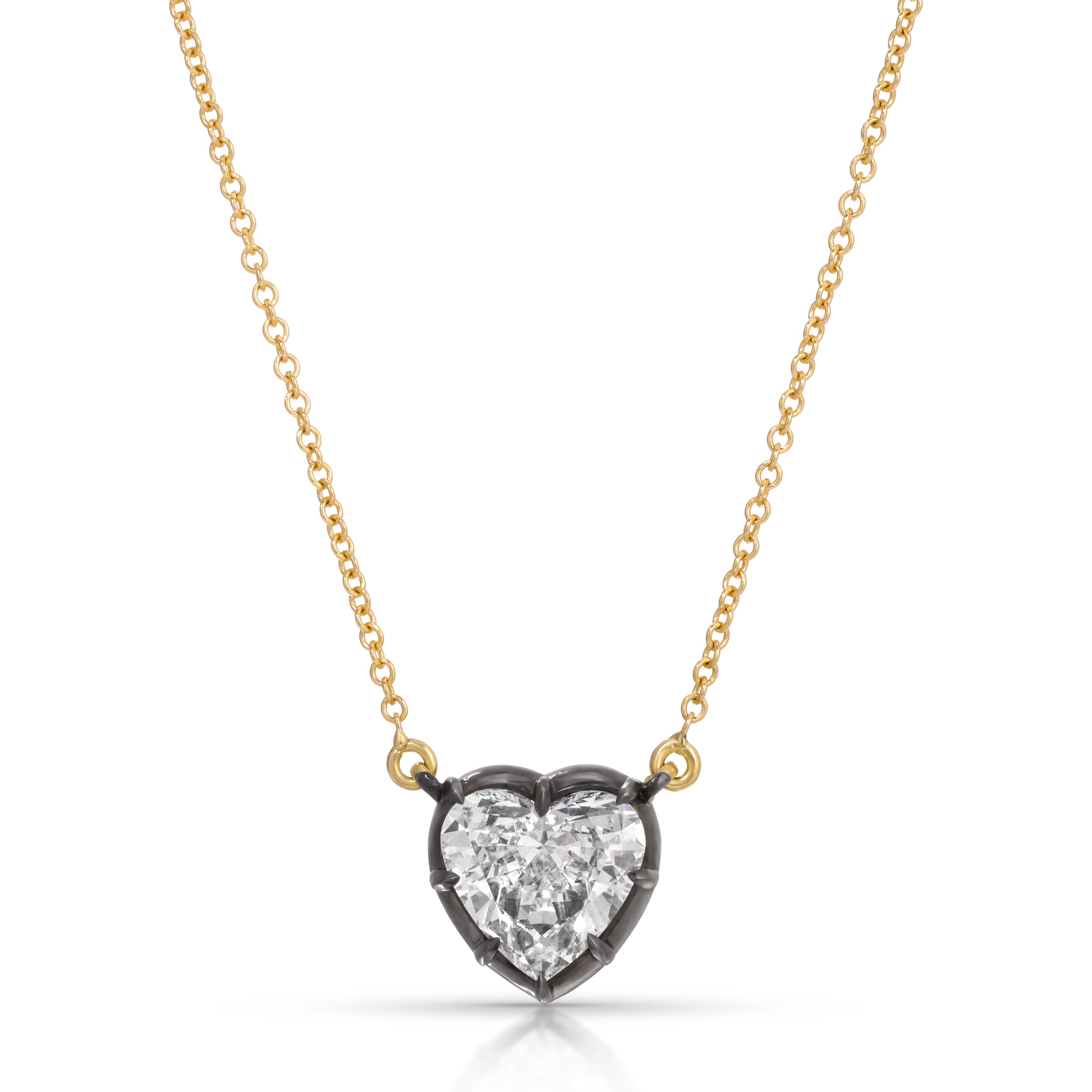 Diamond Candy Wrapper Heart Necklace