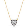 Diamond Candy Wrapper Heart Necklace