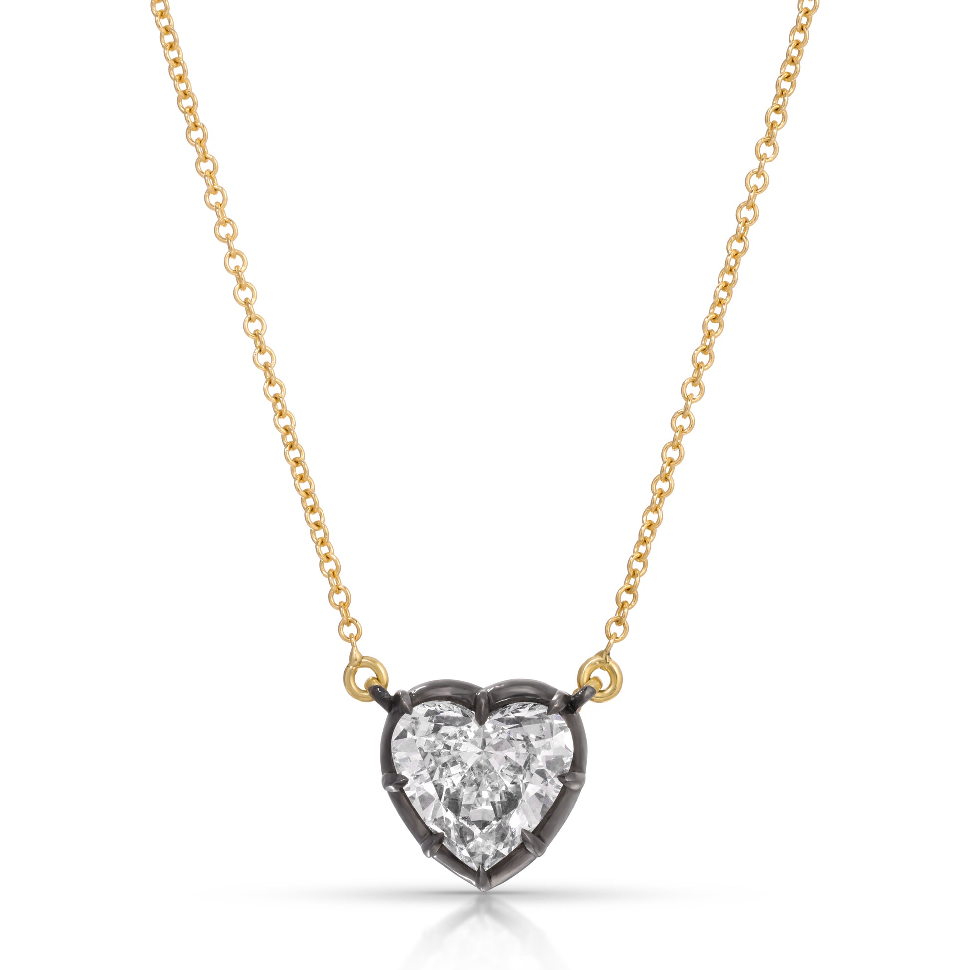 Diamond Candy Wrapper Heart Necklace