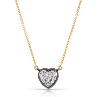 Diamond Candy Wrapper Heart Necklace