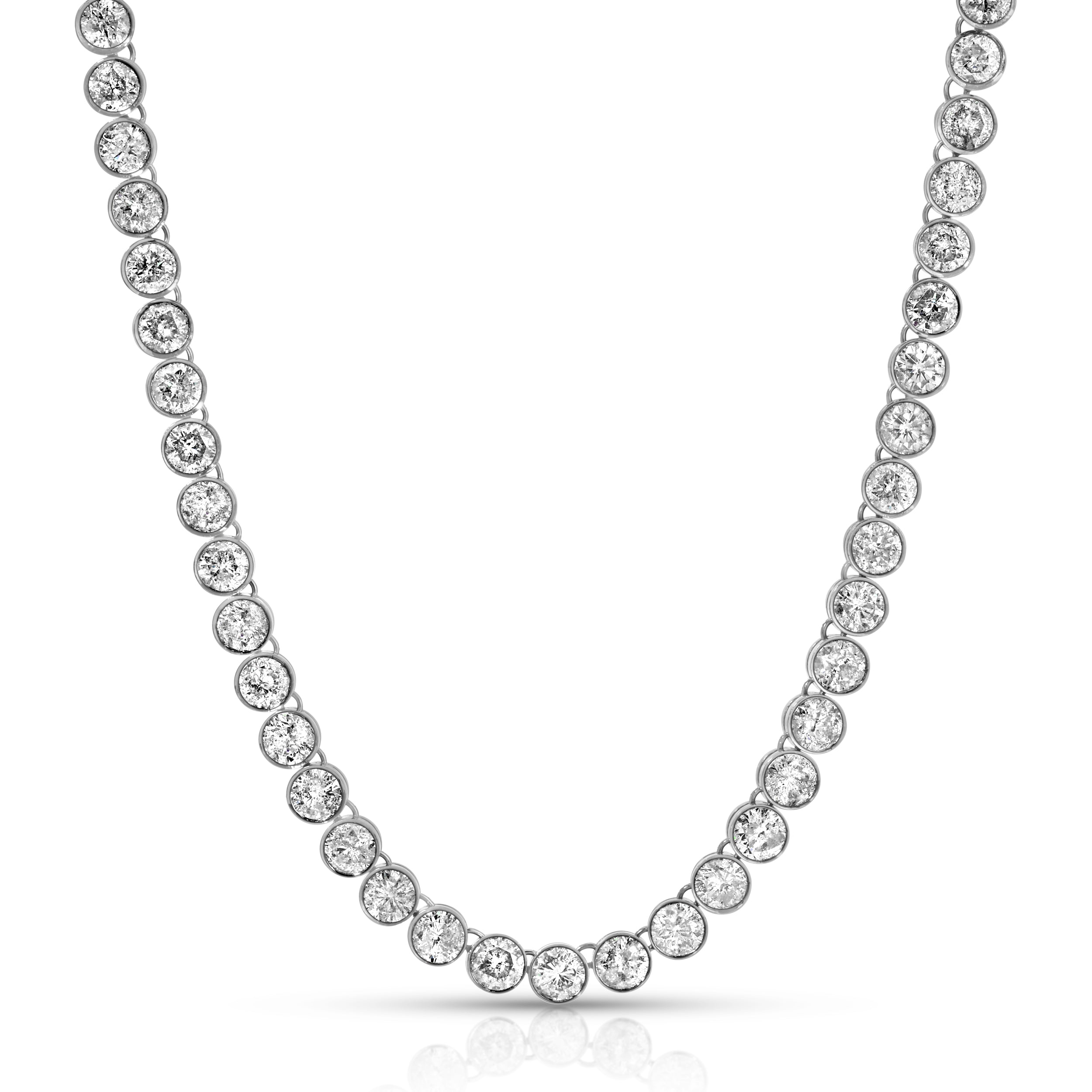 Deco Diamond Riviere Necklace
