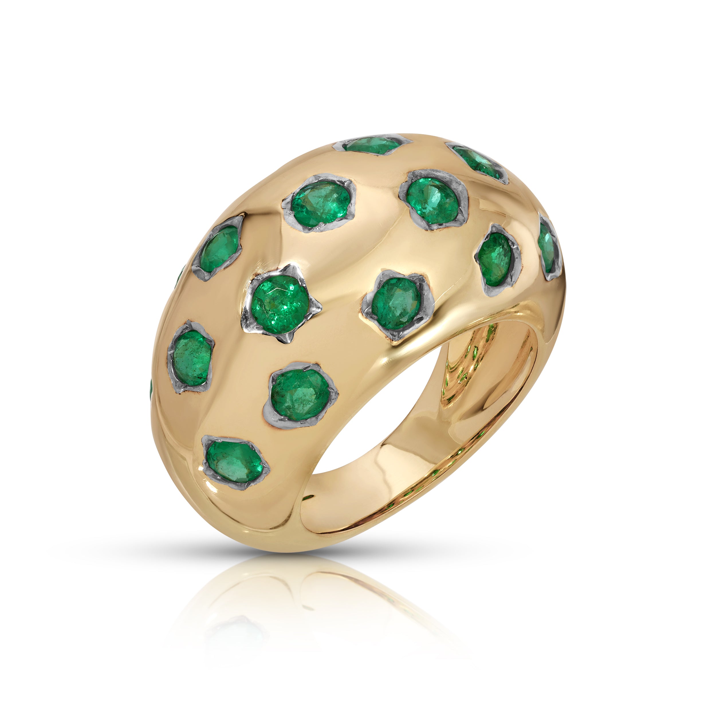 Puffed Stardust Dome Ring