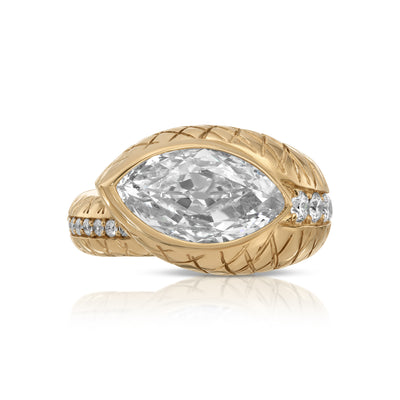 Snake Band with Marquis Diamond
