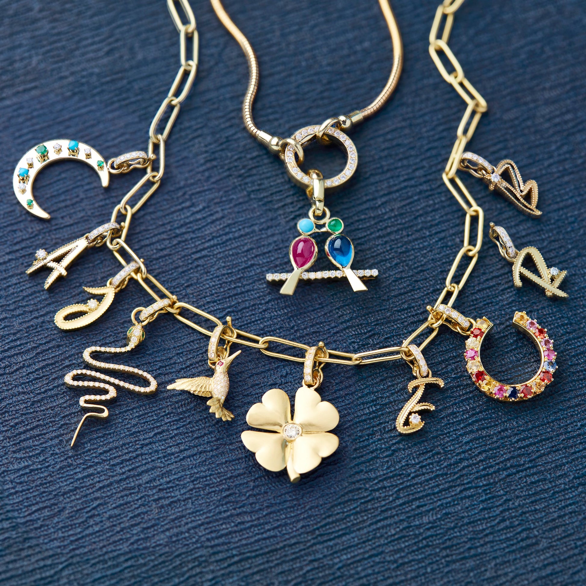 Zig Zag Snake Charm