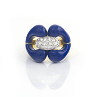 Carved Stone Nautical Ring