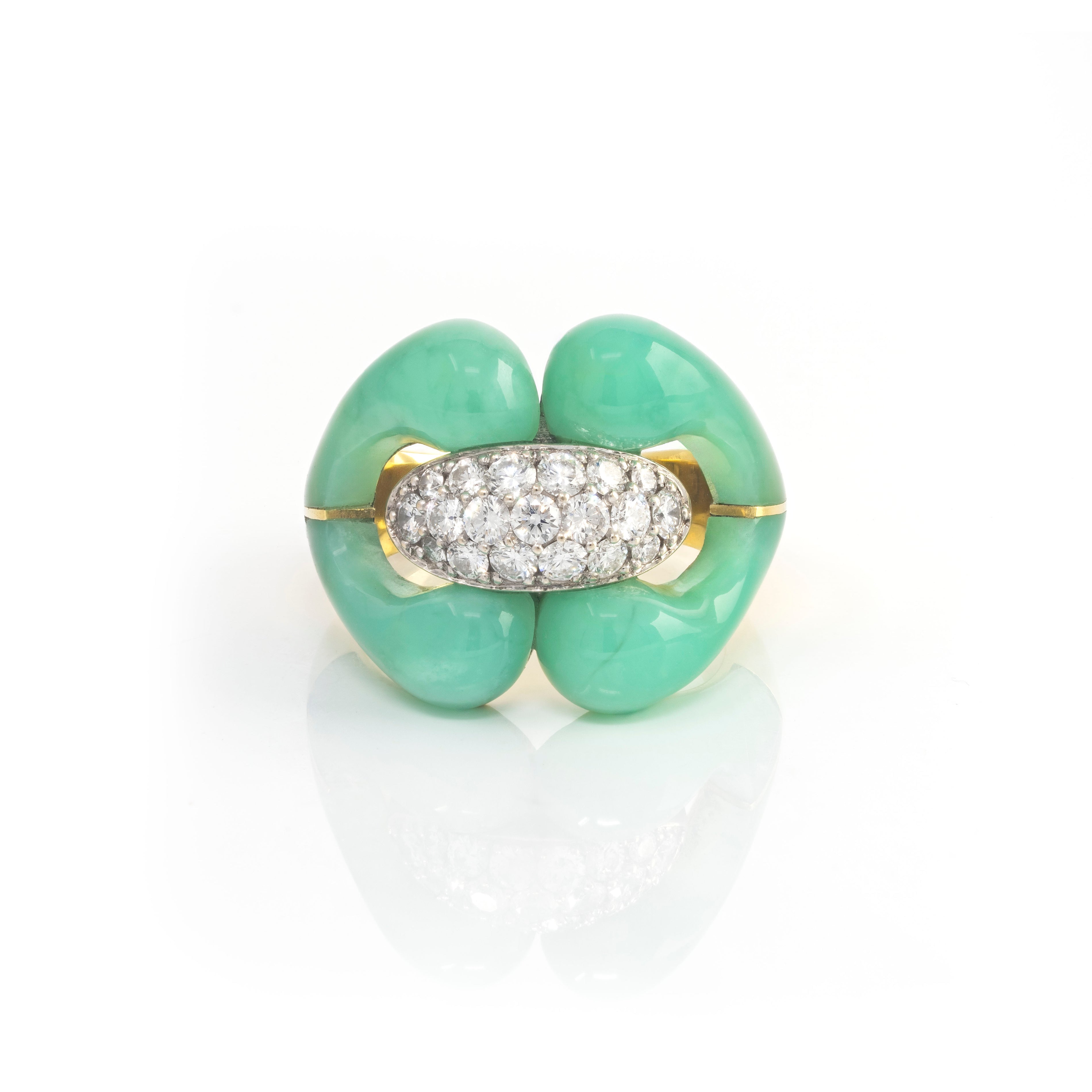 Carved Stone Nautical Ring