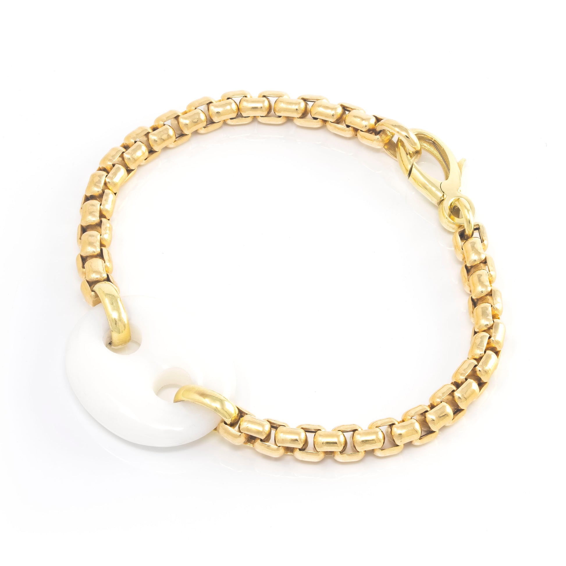 Single Stone Mariner Link Bracelet