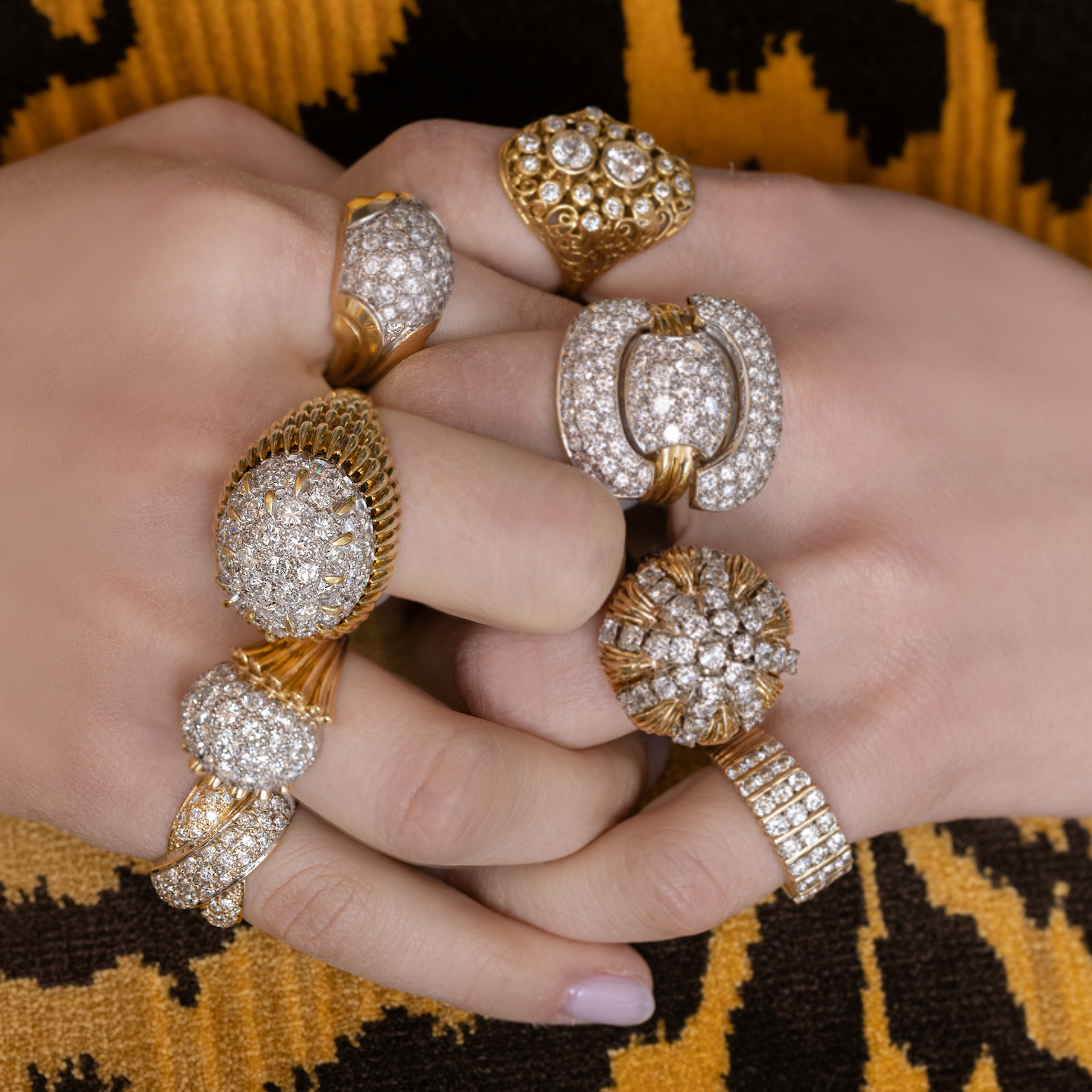 Pave Diamond Trophy Ring
