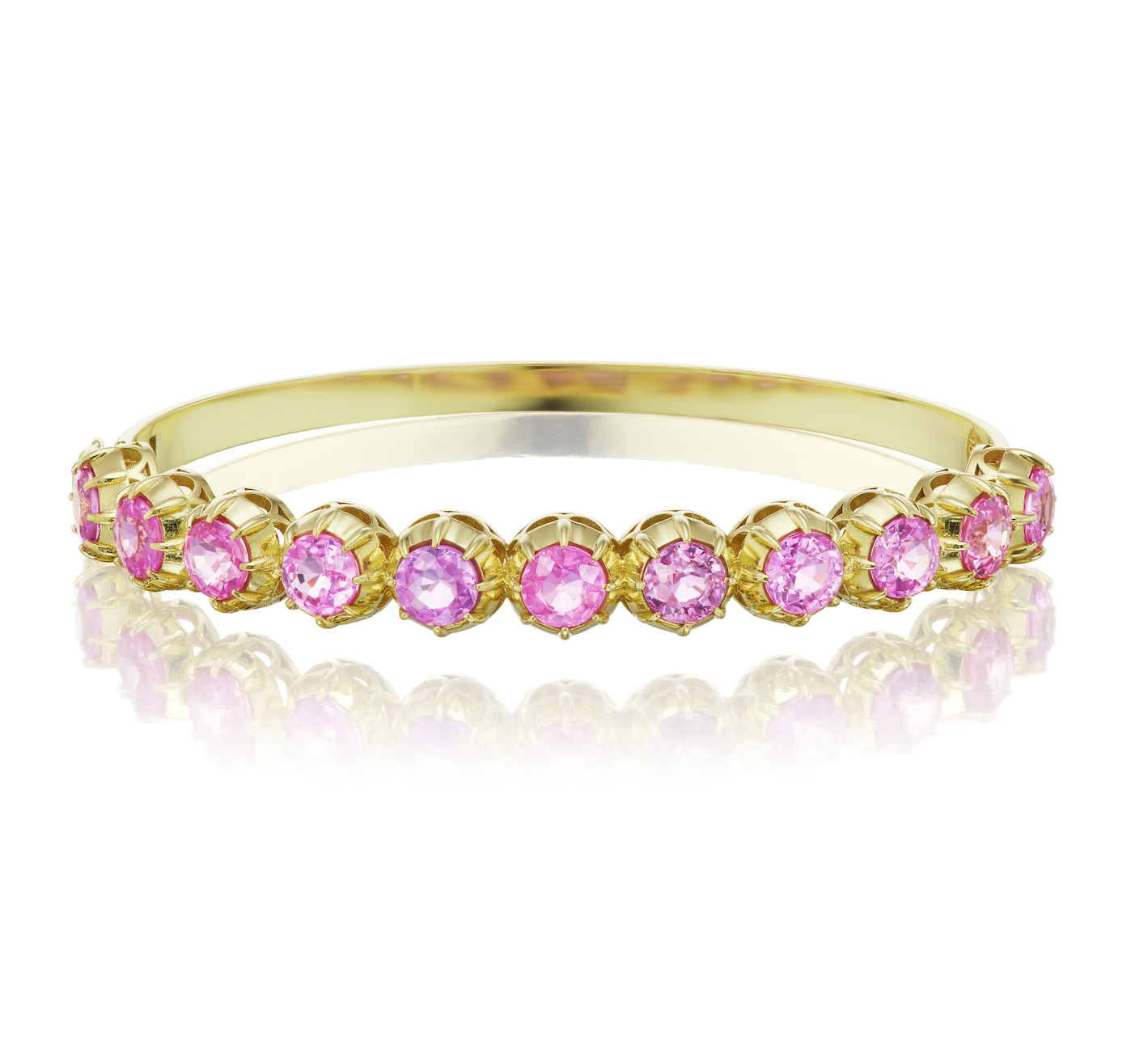 Victorian Pink Sapphire Bangle