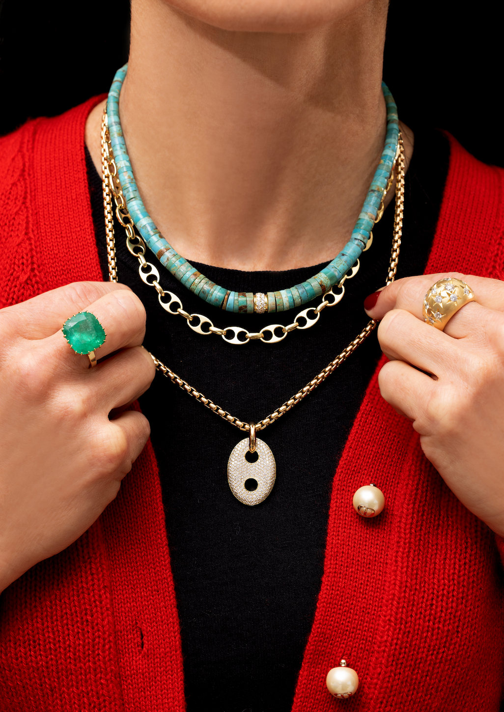Vertical Mariner Box Link Necklace