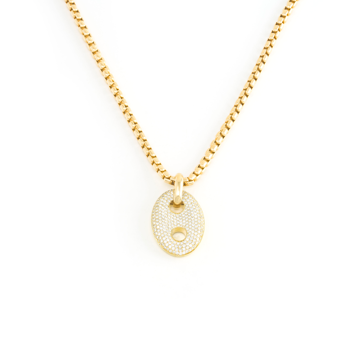 Vertical Mariner Box Link Necklace