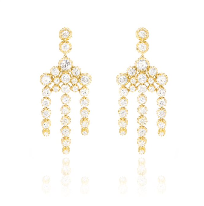 Victorian Diamond Chandelier Earrings