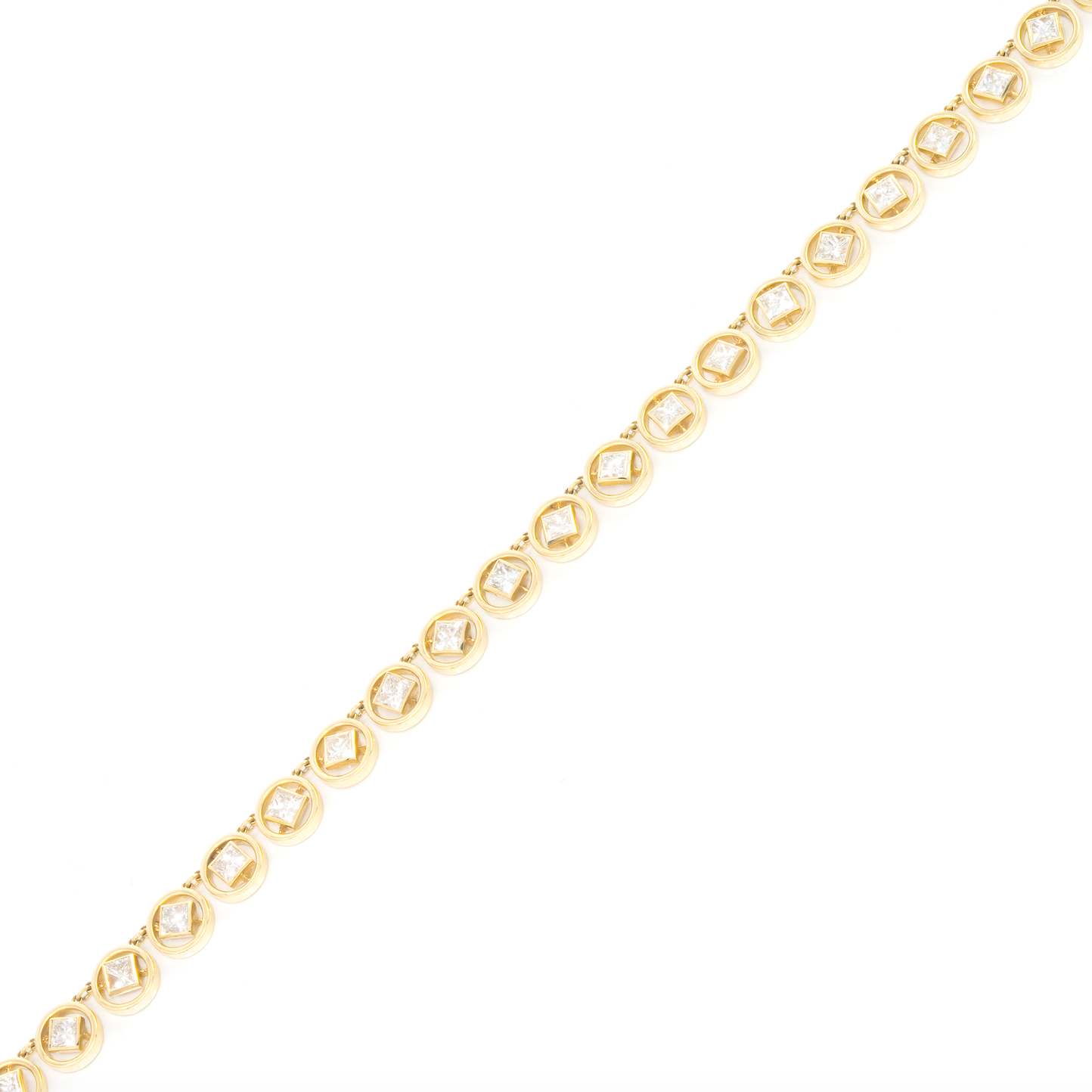 Princess Cut Shadow Necklace