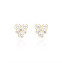 Diamond Flower Studs