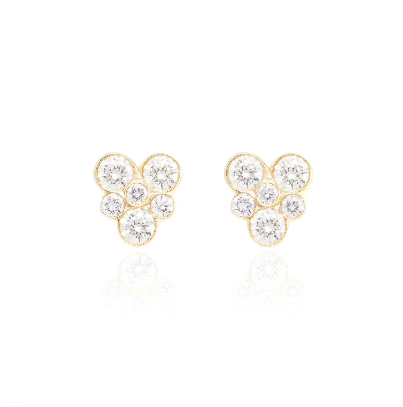 Diamond Flower Studs