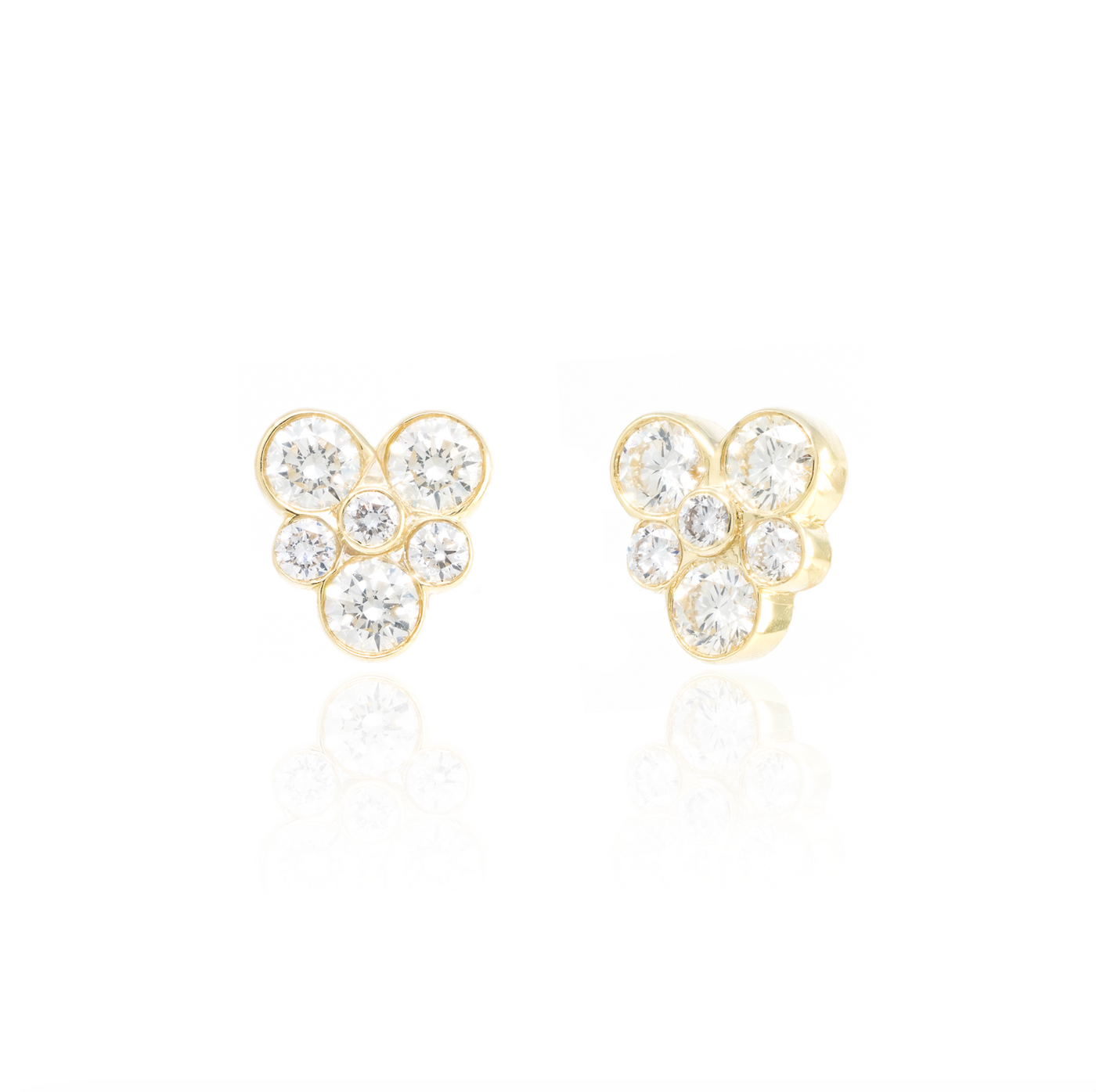 Diamond Flower Studs