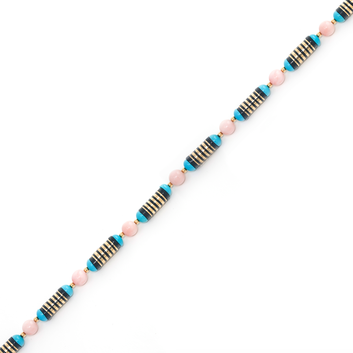 Enamel Multistone Necklace