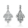 Blackened Diamond Chandelier Earrings