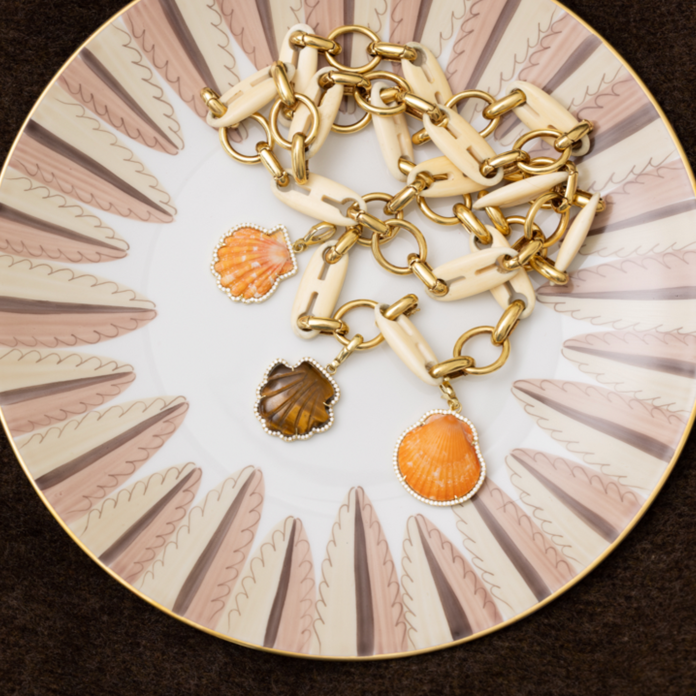 White Agate Chain