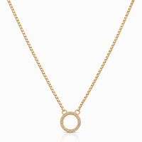 Mini Box Chain with Diamond Clasp