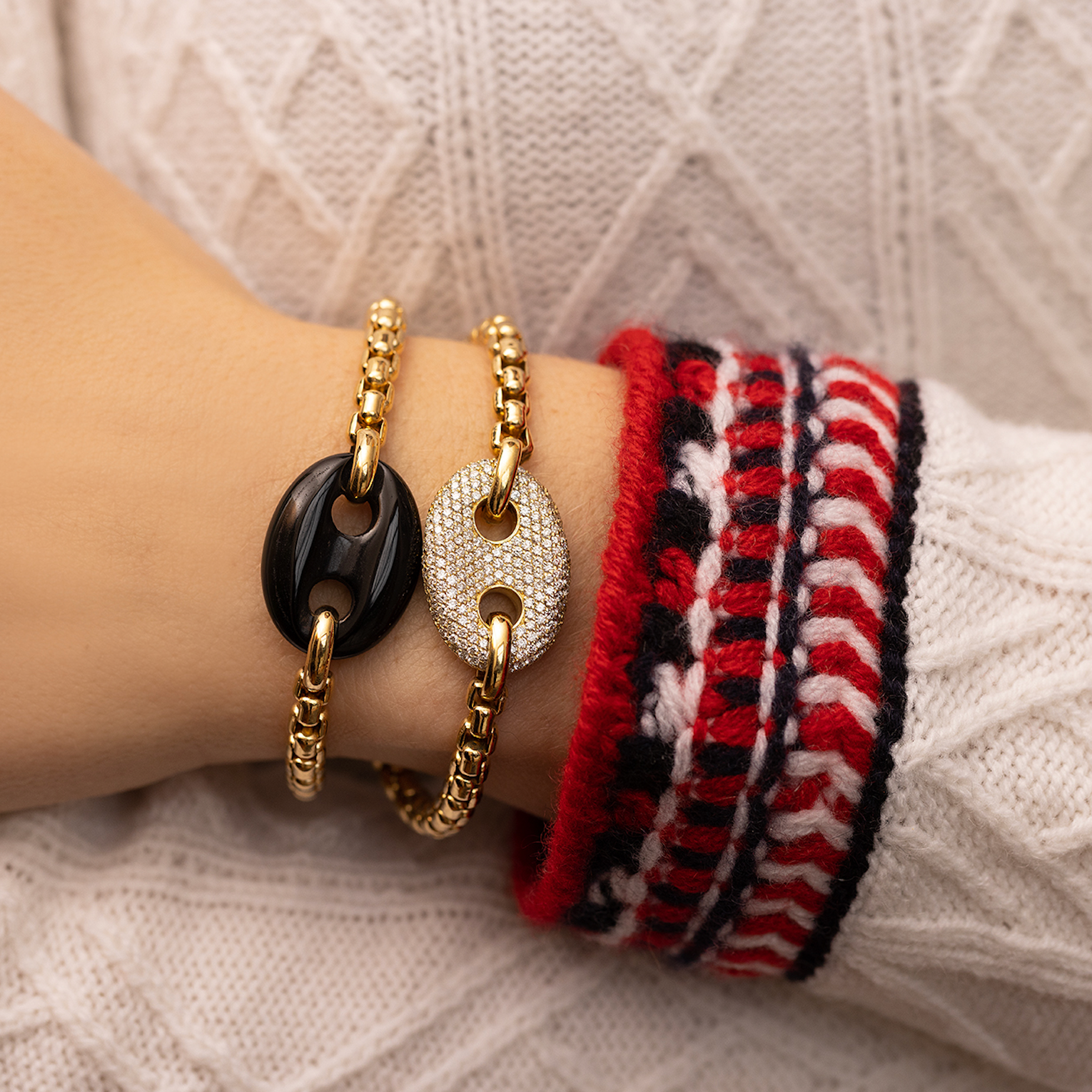 Single Stone Mariner Link Bracelet
