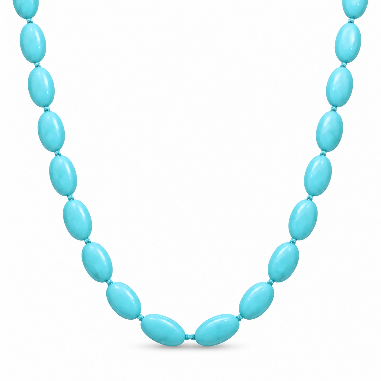 Single Layer Turquoise Beaded Necklace