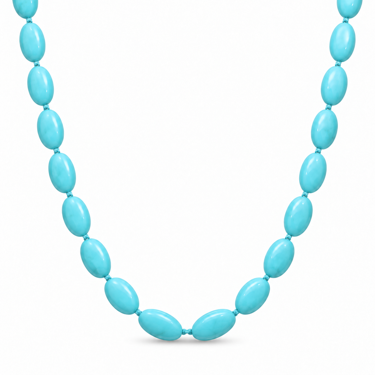 Single Layer Turquoise Beaded Necklace
