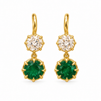 Candy Wrapper Double Drop Earrings
