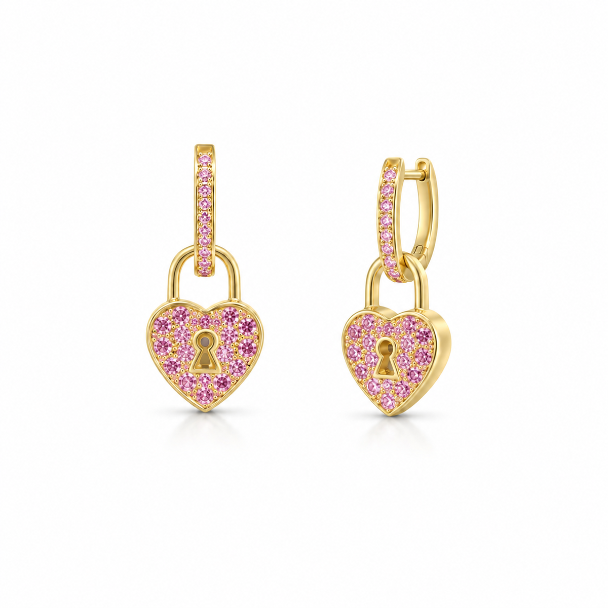 Heart Lock Earrings