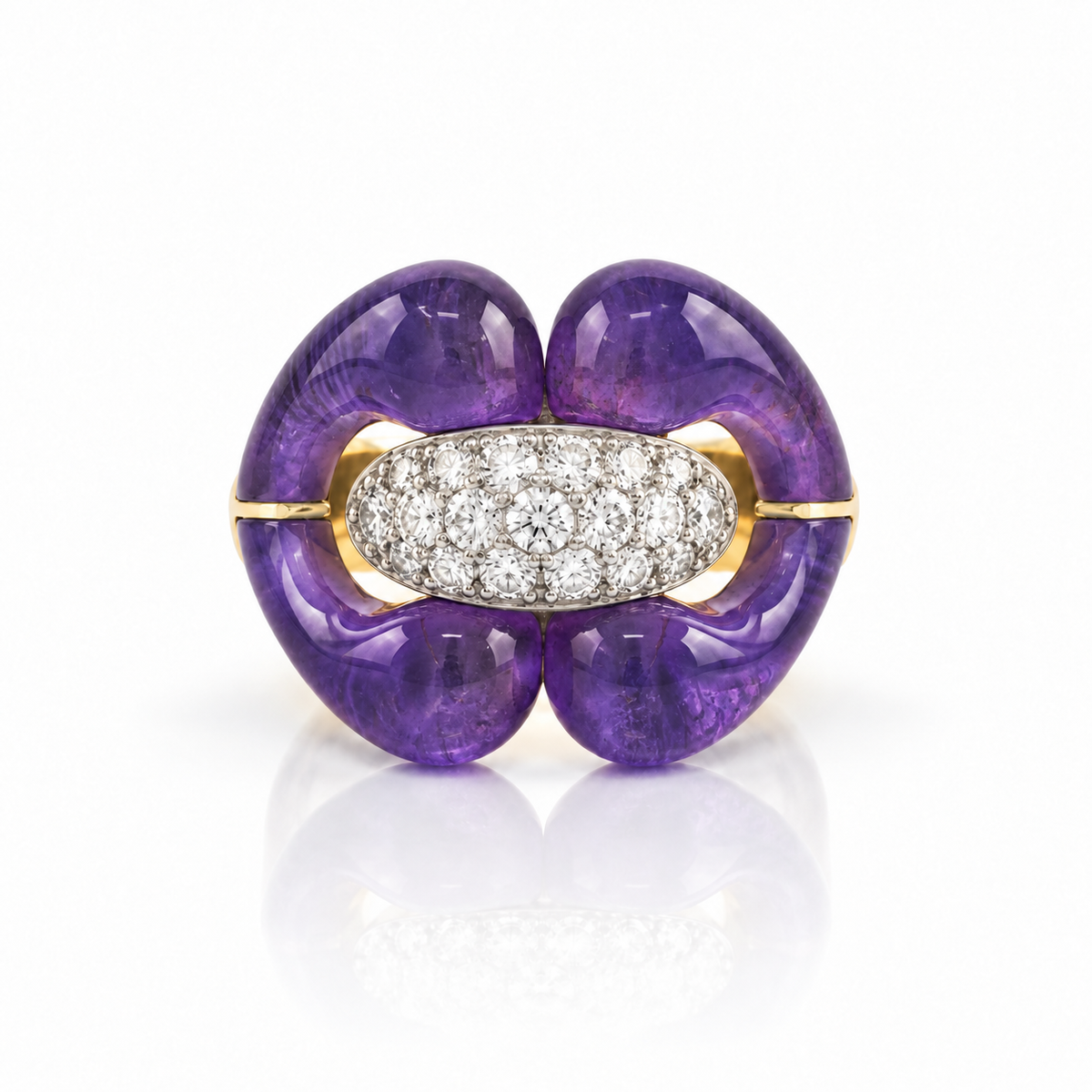 Carved Stone Nautical Ring