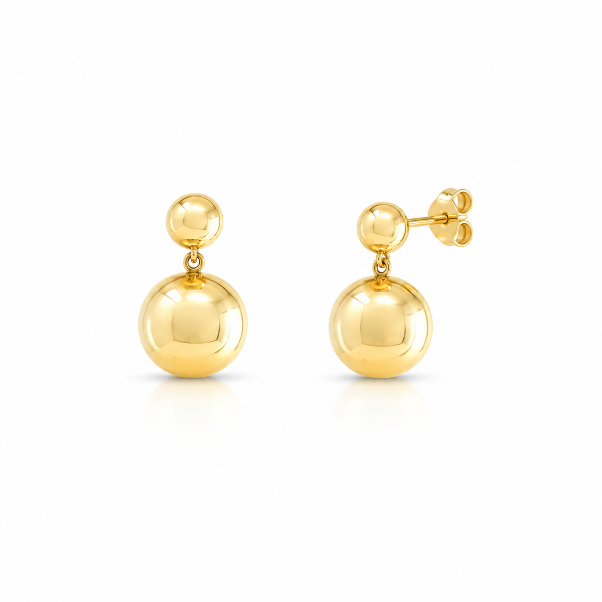 Two Disco Ball Drop Earrings