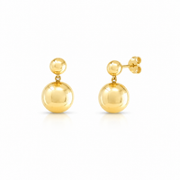 Two Disco Ball Drop Earrings
