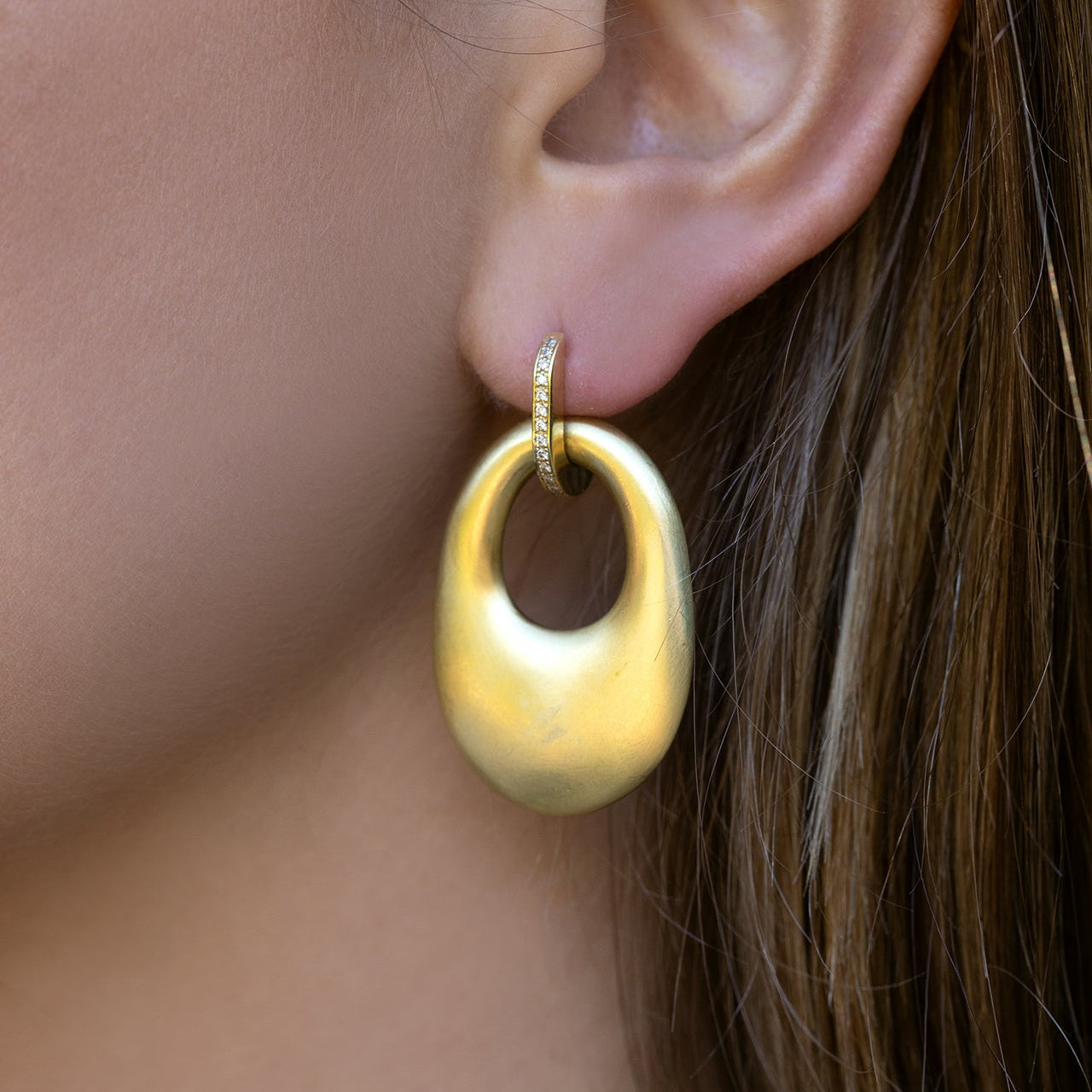 Interchangeable Gold Eclipse Hoop Attachments