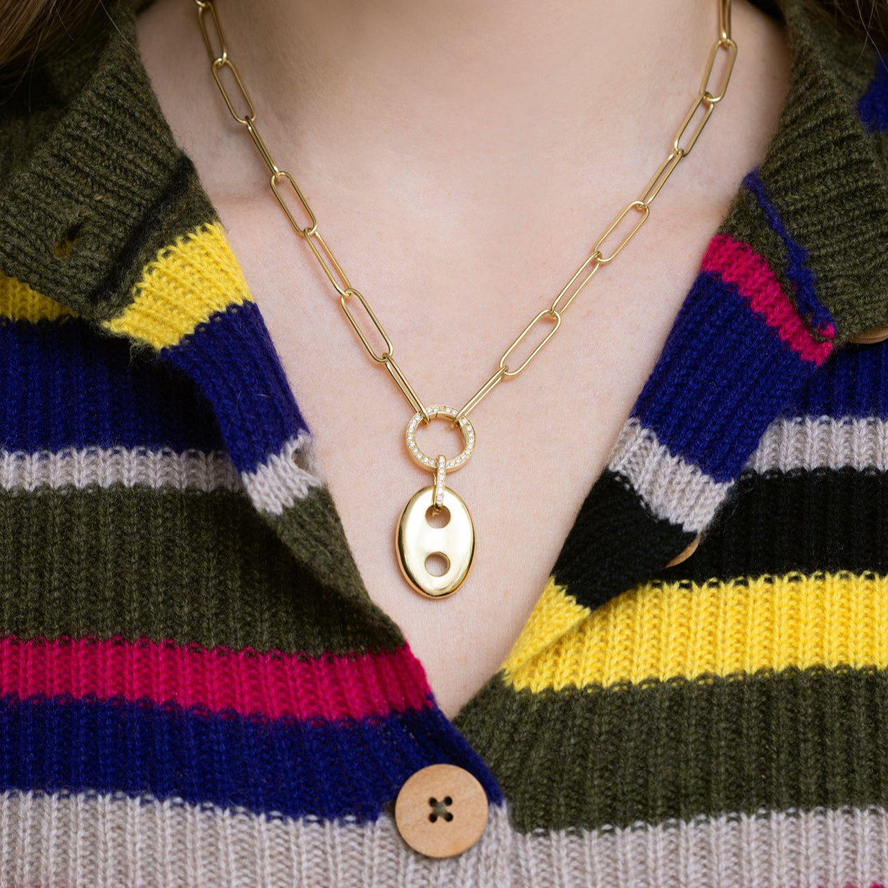 Gold Mariner Link Charm