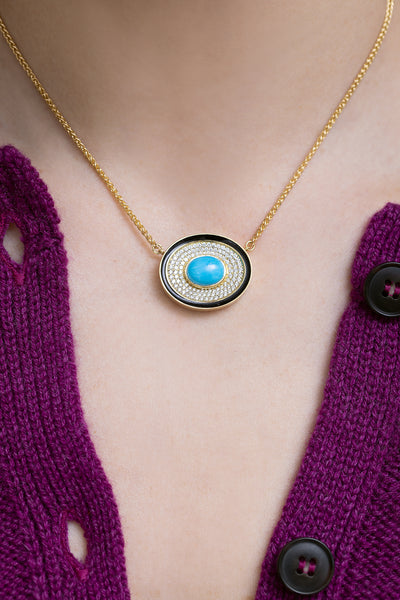 Turquoise Eyecon Necklace