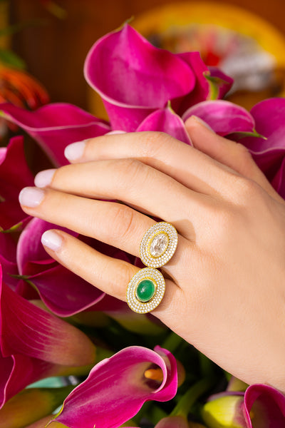 Emerald Eyecon Ring