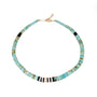 Turquoise and Mixed Heishi Bead Necklace