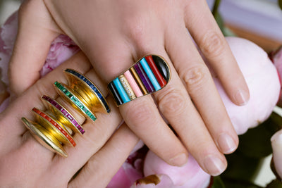 Multicolored Piano Ring
