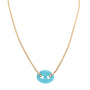 Single Stone Mariner Box Link Necklace