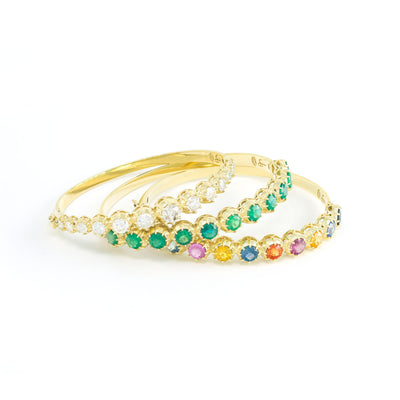 Victorian Rainbow Sapphire Bracelet