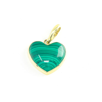 Malachite Heart Charm