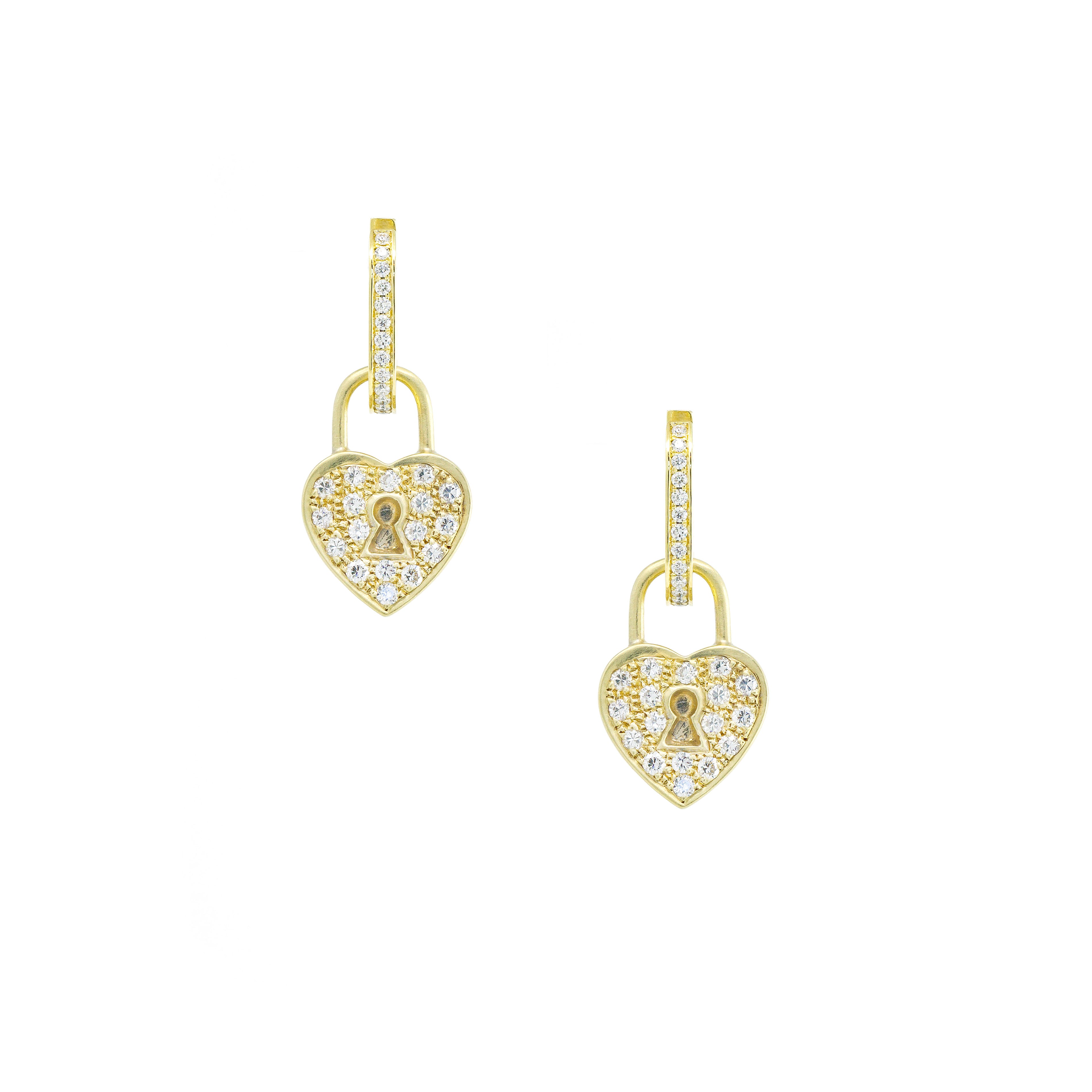 Heart Lock Earrings